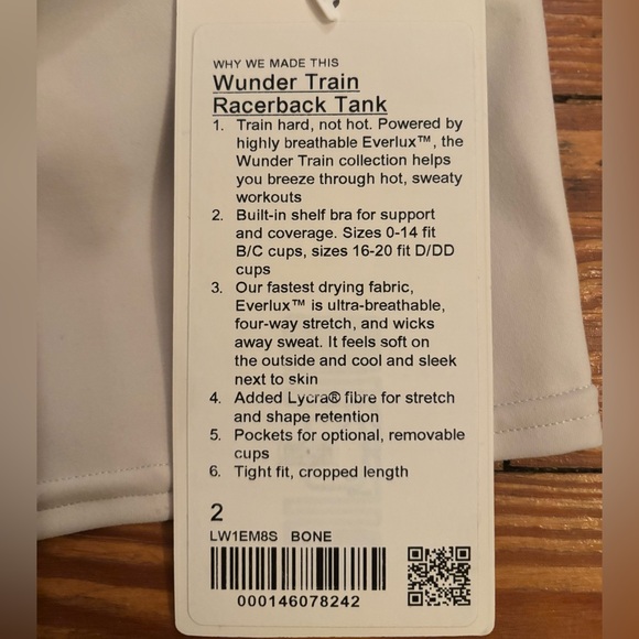 lululemon athletica NWT Tank Top - Picture 3 of 4